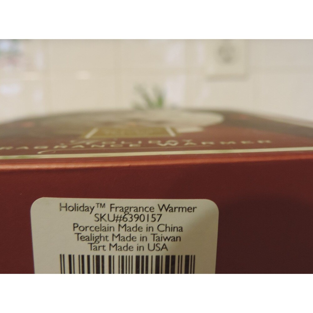 LENOX Holiday Holly Fragrance Warmer & Yankee Candle French Vanilla Tart New - Picture 3 of 4